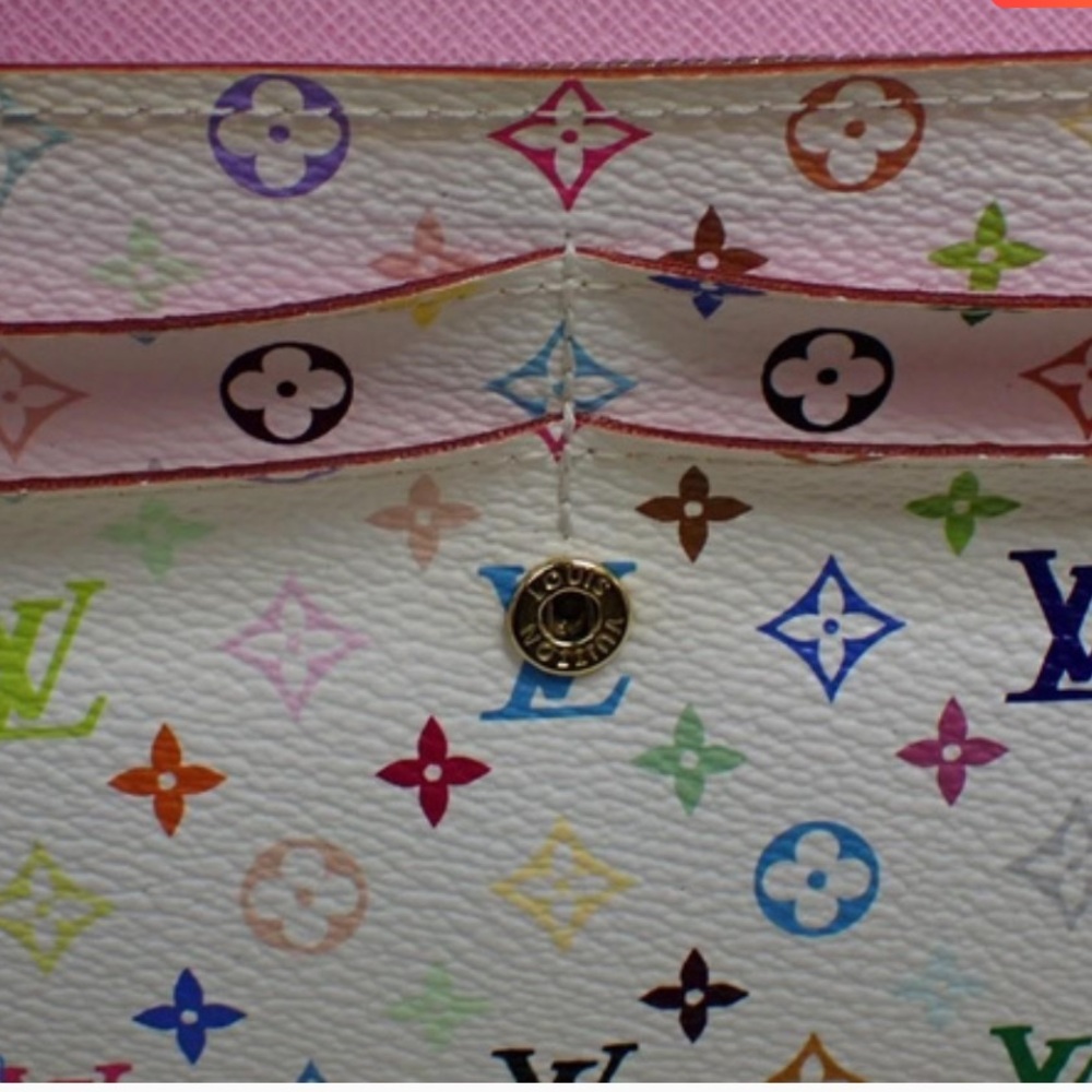 Authentic Vintage Louis Vuitton Monogram Multicolor Murakami Sarah Long Wallet - Picture 11 of 14